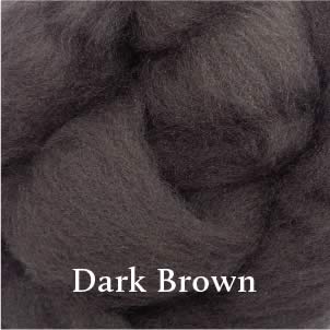 18 Dark Brown Merino Waione Wool Carding